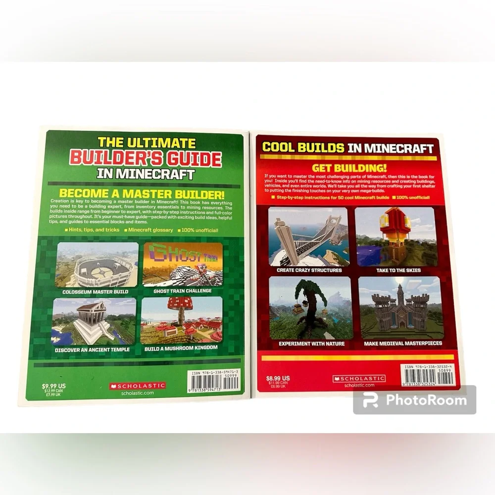 Game Master Set of 2 Minecraft Books
